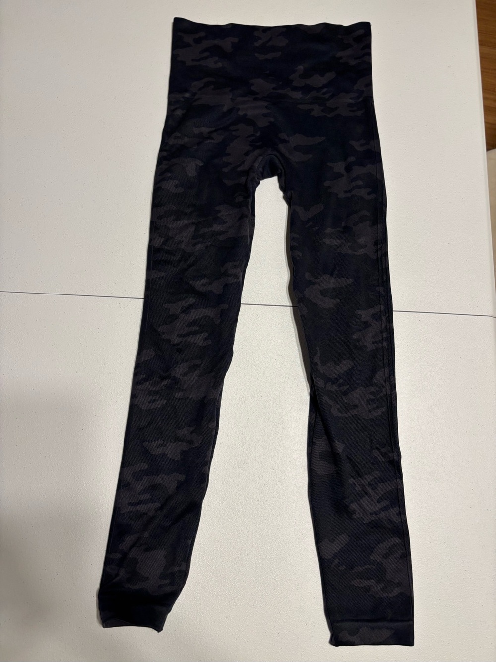 SPANX Black Camo High-Waist Leggings